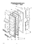 REFRIGERATOR DOOR Diagram and Parts List for ED20PKXAN02  Whirlpool Refrigerator