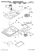 COOKTOP PARTS Diagram and Parts List for KECD865HBL2  KitchenAid Cooktop