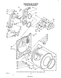 BULKHEAD Diagram and Parts List for LG5806XPW0  Whirlpool Dryer