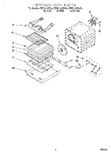 INTERNAL OVEN Diagram and Parts List for KEBS107DAL4  KitchenAid Wall Oven