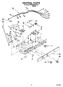 CONTROL PARTS Diagram and Parts List for BRS70CBANA00  Whirlpool Refrigerator