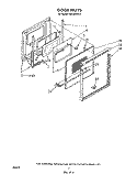 DOOR Diagram and Parts List for RB120PXV2  Whirlpool Wall Oven