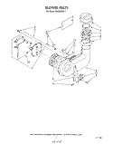 BLOWER Diagram and Parts List for 4KUDA22ST1  KitchenAid Dishwasher