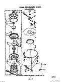 PUMP AND MOTOR Diagram and Parts List for WU5650V0  Roper Dishwasher