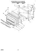 FREEZER DOOR Diagram and Parts List for 3ET18DKXBW00  Whirlpool Refrigerator