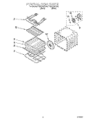 INTERNAL OVEN PARTS Diagram and Parts List for YGSC278PJB0  Whirlpool Microwave Oven Combo