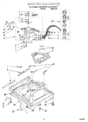 MACHINE BASE Diagram and Parts List for KAWS800GQ1  KitchenAid Washer