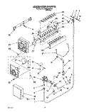 ICEMAKER, LIT/OPTIONAL Diagram and Parts List for 3XKGN701001  Whirlpool Refrigerator