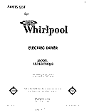 SECTION Diagram and Parts List for 1LE7800XKW0  Whirlpool Dryer