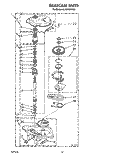 GEARCASE Diagram and Parts List for 4LA9300XYW0  Whirlpool Washer