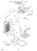 LOWER UNIT AND TUBE Diagram and Parts List for KSSS42QJX00  KitchenAid Refrigerator
