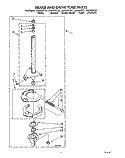 BRAKE AND DRIVE TUBE Diagram and Parts List for LA9500XTG1  Whirlpool Washer
