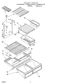 SHELF Diagram and Parts List for ET20NKXAN03  Whirlpool Refrigerator