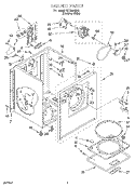 SECTION Diagram and Parts List for TEDL640DQ1  Whirlpool Dryer