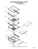 REFRIGERATOR SHELF PARTS Diagram and Parts List for 3WSC19D4XY01  Whirlpool Refrigerator