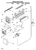 ICEMAKER PARTS, PARTS NOT ILLUSTRATED Diagram and Parts List for KSRX25FNBL01  KitchenAid Refrigerator