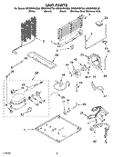 UNIT PARTS Diagram and Parts List for GR2SHKXKT03  Whirlpool Refrigerator