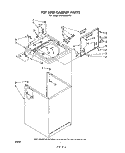 TOP AND CABINET , LITERATURE AND OPTIONAL Diagram and Parts List for LA5400XMW3  Whirlpool Washer