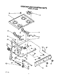 COOKTOP AND MANIFOLD, LIT/OPTIONAL Diagram and Parts List for 1SF014BEN2  Whirlpool Range