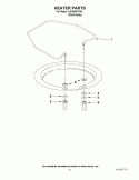 HEATER PARTS Diagram and Parts List for KUDS40FVPA5  KitchenAid Dishwasher