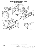 AIRFLOW AND CONTROL Diagram and Parts List for ED25SMXLWR2  Whirlpool Refrigerator