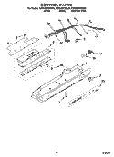 CONTROL PARTS Diagram and Parts List for KSRN25FRBL00  KitchenAid Refrigerator