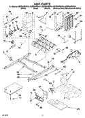 UNIT PARTS Diagram and Parts List for KSRP25FSSS01  KitchenAid Refrigerator