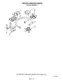 MISCELLANEOUS , LITERATURE AND OPTIONAL Diagram and Parts List for DU5000XW0  Whirlpool Dishwasher