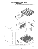 DISHRACK AND PANEL Diagram and Parts List for DU8900XT0  Whirlpool Dishwasher