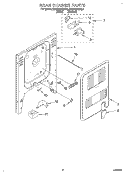 REAR CHASSIS, LIT/OPTIONAL Diagram and Parts List for KESC307BWH3  KitchenAid Range