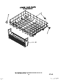 LOWER RACK Diagram and Parts List for KUDS21SS1  KitchenAid Dishwasher