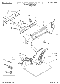 SECTION Diagram and Parts List for TEDX640EQ0  Estate Dryer