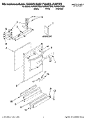 DOOR AND PANEL PARTS Diagram and Parts List for KUDS03CTBL0  KitchenAid Dishwasher