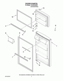 DOOR PARTS Diagram and Parts List for T8RXNGFWD01  Estate Refrigerator
