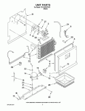 UNIT PARTS Diagram and Parts List for 7EV187NYRV01  Whirlpool Freezer