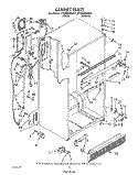 CABINET Diagram and Parts List for ET22DMXWW01  Whirlpool Refrigerator