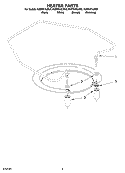 HEATER PARTS Diagram and Parts List for KUDS01ILWH6  KitchenAid Dishwasher