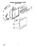 FRAME AND CONSOLE Diagram and Parts List for DU9450XY1  Whirlpool Dishwasher