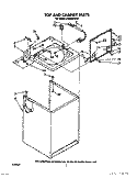 TOP AND CABINET, LIT/OPTIONAL Diagram and Parts List for LA8580XWM2  Whirlpool Washer