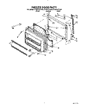 FREEZER DOOR Diagram and Parts List for ET20PKXYN00  Whirlpool Refrigerator