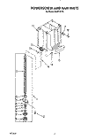 POWERSCREW AND RAM Diagram and Parts List for KUCC151T4  KitchenAid Trash Compactor