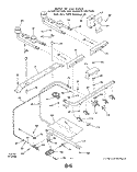 BURNER Diagram and Parts List for 1313^1A  Whirlpool Range