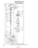 GEARCASE Diagram and Parts List for LA5530XPW3  Whirlpool Washer