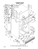 CABINET Diagram and Parts List for ET20DKXTM03  Whirlpool Refrigerator