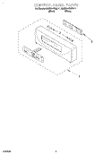 CONTROL PANEL Diagram and Parts List for KEBS247DBL11  KitchenAid Wall Oven