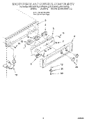 ESCUTCHEON AND CONTROL Diagram and Parts List for KUIS185FBL0  KitchenAid Ice Maker