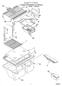 SHELF Diagram and Parts List for KTHD18KEAL01  Whirlpool Refrigerator
