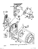BULKHEAD Diagram and Parts List for KGYE550VAL0  KitchenAid Dryer