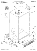 CABINET, LITERATURE Diagram and Parts List for CS22AEXHW00  Crosley Refrigerator