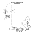 FILL AND OVERFILL Diagram and Parts List for KUDI220T1  KitchenAid Dishwasher